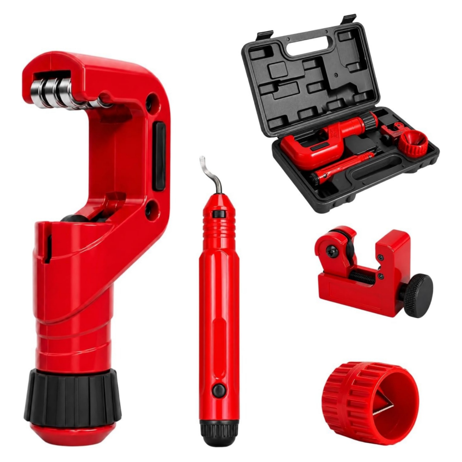 Pipe Cutter Ratchet - Heavy Duty 4PCS Pipe Tubing Cutter