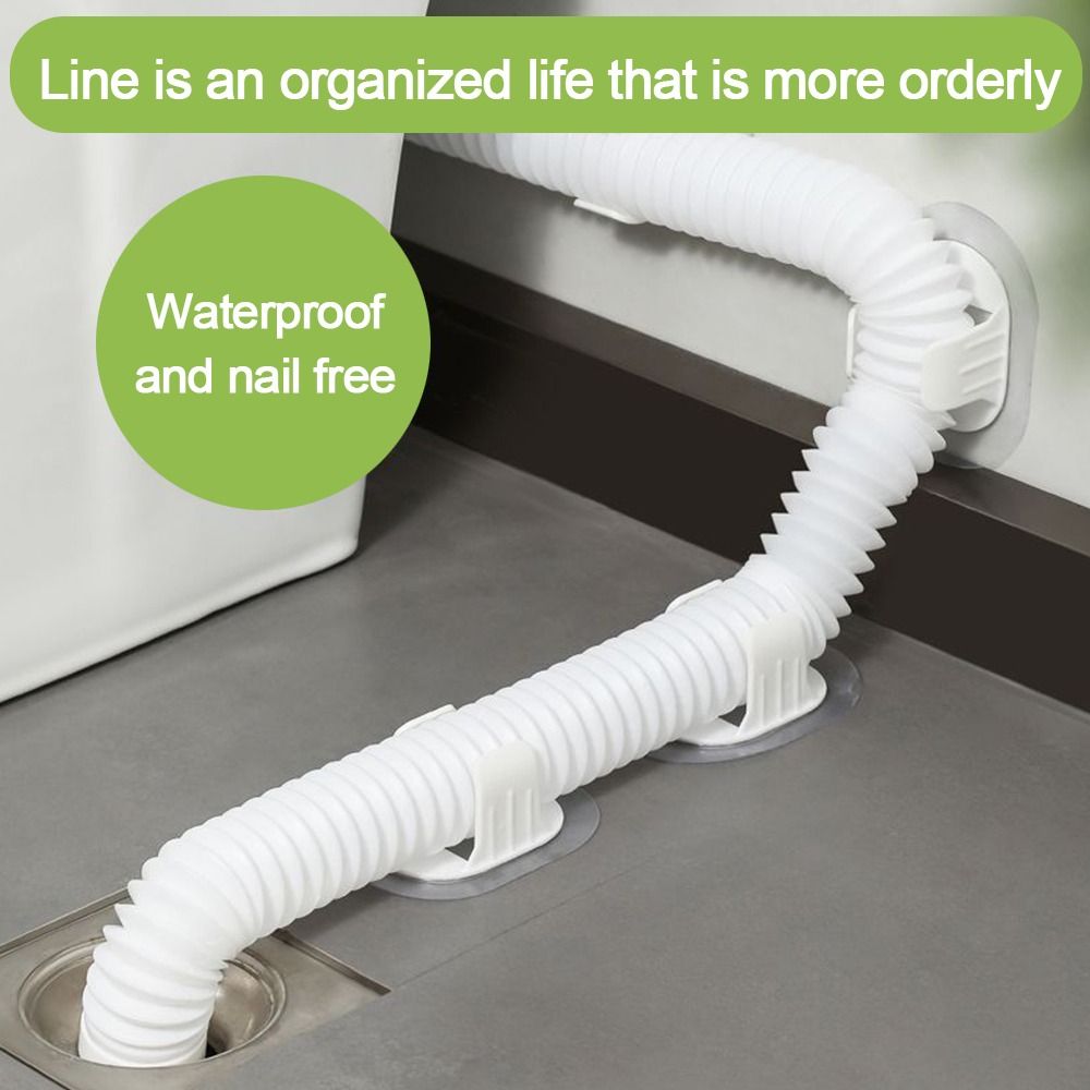 5pcs Plastic Pipe Clamp Hooks  - Drain Pipe Clip 评论和价格
