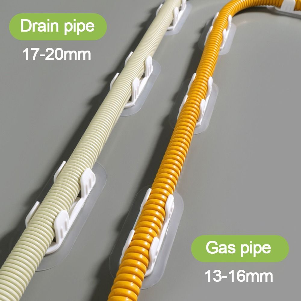 5pcs Plastic Pipe Clamp Hooks  - Drain Pipe Clip 评论和价格