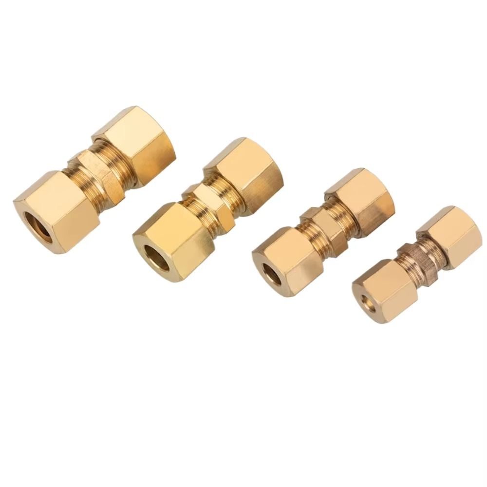 Connector Brass Brass Compress - Compression Fitting Brass 评论和价格