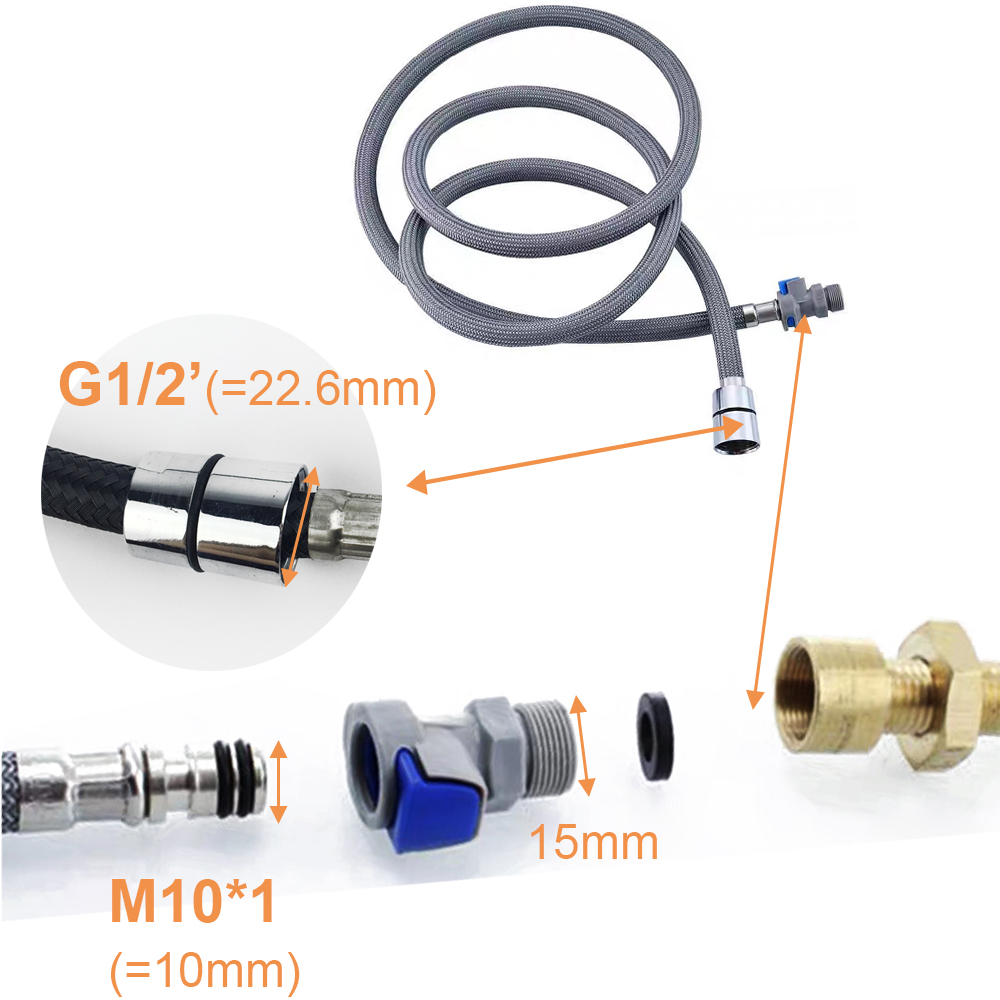 Kitchen Faucet Hose Replacemen - Flexible Hose Braided 评论和价格