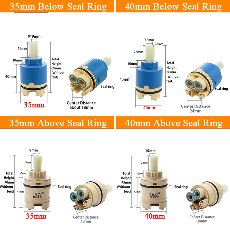 Tap Mixing High Spool Valve 35 - Shower Valve Cartridge 评论和价格
